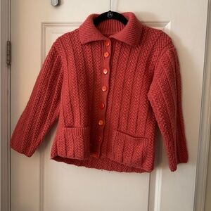 Sweater hand knit womens small